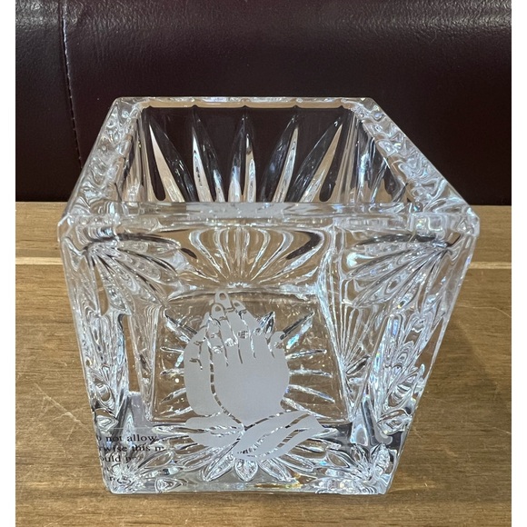 Waterford Crystal Praying Hands votive candle holder. Perfect condition. - Picture 1 of 5